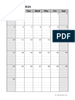 2021 Calendar Template Daily Planner 15