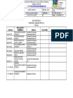 Listado de Asistencia Administrativo