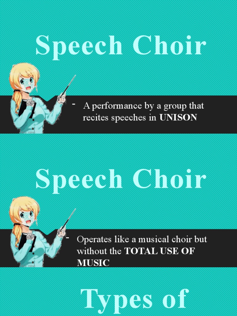 Speech Choir A Performance by A Group That Recites Speeches in