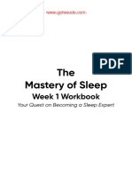 The Mastery of Sleep Week 1 Workbook