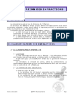 Classification Des Infractions: I-Definition
