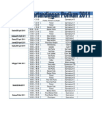 Jadwal Porikan 2011