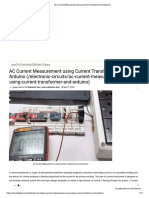 AC Current Measurement Using Current Transformer and Arduino