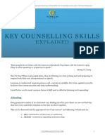 Key Counselling Skills: Explained