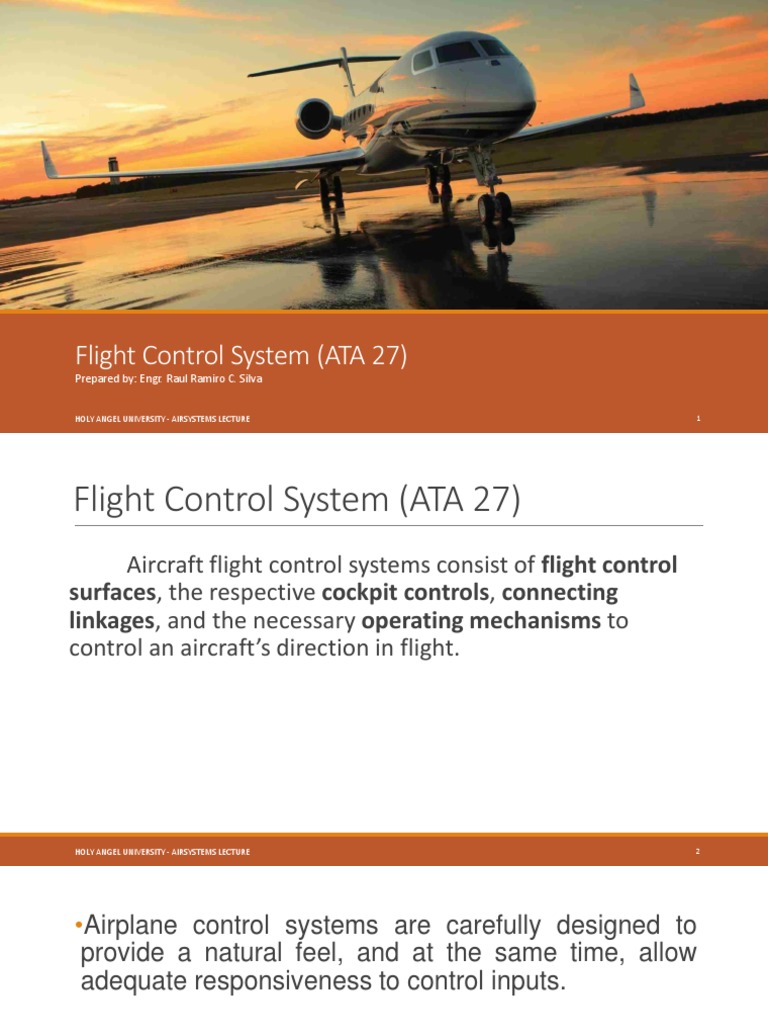 Overview of Flight Control Systems | PDF | Flight Control Surfaces ...