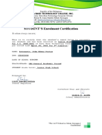 DSWD Certification Enrolment Form