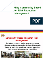 Understanding Community Based Disaster Risk Reduction Management