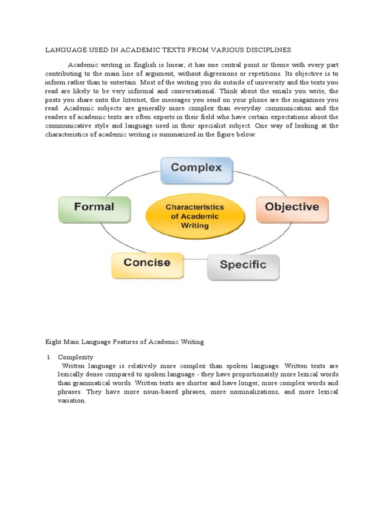 Language Features in Academic Writing | PDF | Essays | Poverty Reduction