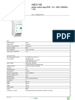 Product Datasheet Phase Control Relay iRCP - 8A - 400V 50/60Hz