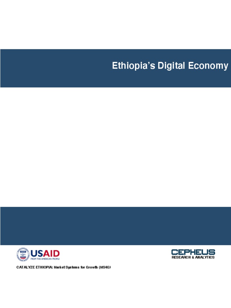Ethiopias Digital Economy PDF Economies Ethiopia