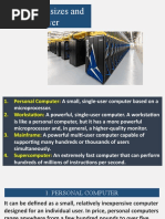 Computer Sizes and Power