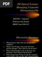 3m Optical Systems Managing Corporate Entrepreneurship