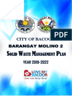 Barangay Molino Ii Solid Waste Management Plan 2019-2022