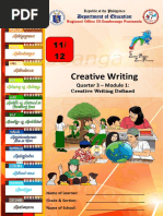 Creative Writing: Department of Education