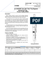 Special Type AOFHET Sur-Set Two-Trip Bypass Blanking Plug: Flow Control Systems Technical Unit