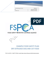 Public: Example Food Safety Plan Dry Extruded Dog and Cat Food