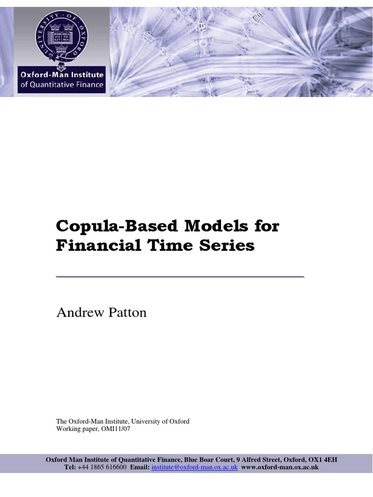 Copula Models in Financial Time Series | PDF | Time Series | Statistics