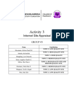 Activity 3: Internet Site Appraisal