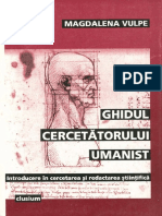 Vulpe, Magdalena - Ghidul Cercetatorului Umanist