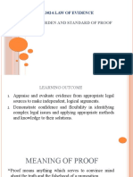 Lei 3024 Topic 11 - Burden and Standard of Proof