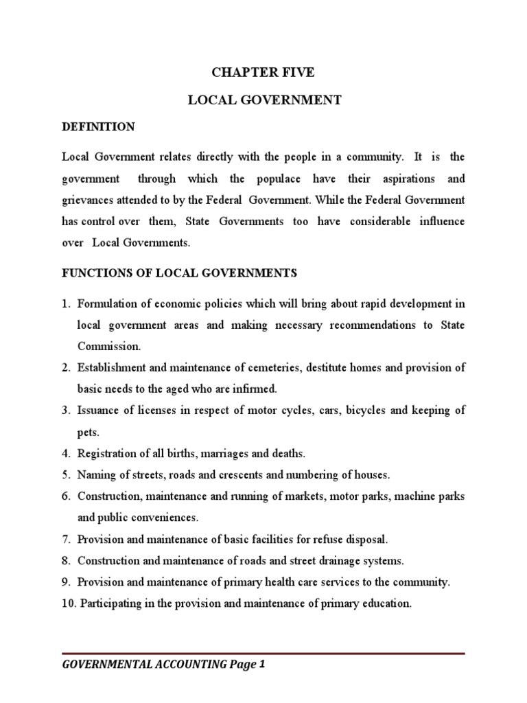 Local Government Functions and Accounting | PDF | Deposit Account | Revenue