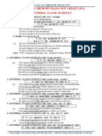 Chuyên Đề 1: Mệnh Đề Trạng Ngữ Chỉ Kết Quả: Adverbial Clause Of Result