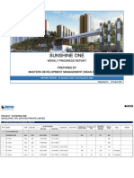 Sunshine One: Weekly Progress Report Prepared by Masters Development Management (India) Pvt. LTD