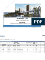 Sunshine One: Weekly Progress Report Prepared by Masters Development Management (India) Pvt. LTD