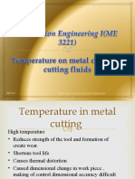 L8. Temperature in Cutting and Cutting Fluids
