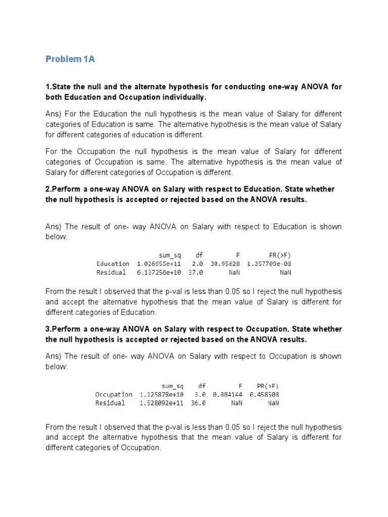 Anova And Pca Pdf Eigenvalues And Eigenvectors Principal Component Analysis