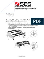 Standard Rack Assembly Instructions: Tools Required