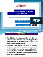 Macroecon Micaspect of National Budget 2020