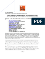Feb-3. 2011 First Friday Press Release