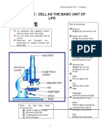 Chapter 2: Cell As The Basic Unit of Life: Science Module Form 1 - Chapter 2