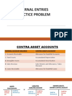 Journal entries practice problem