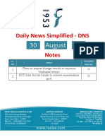 Daily News Simplified - DNS Notes: 30 August 21
