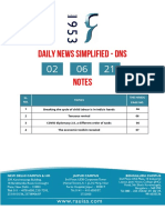 Daily News Simplified - DNS: SL. NO. Topics The Hindu Page No