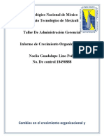 Informe de Crecimiento Organizacional