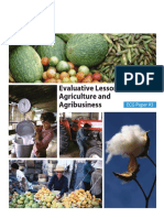Evaluative Lessons For Agriculture and Agribusiness