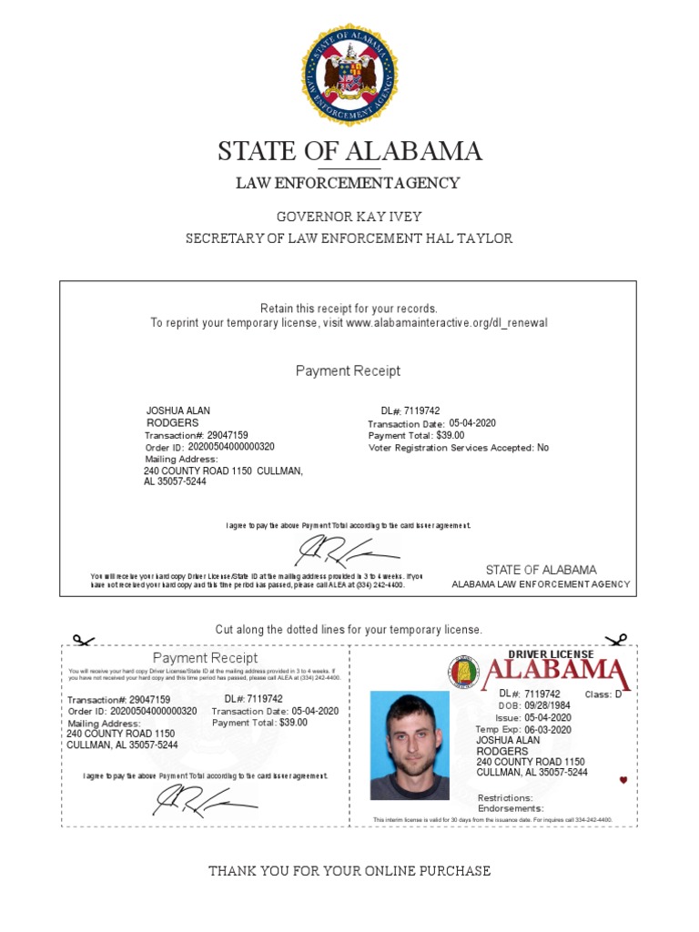 Temp License | PDF | Payments | Financial Transaction