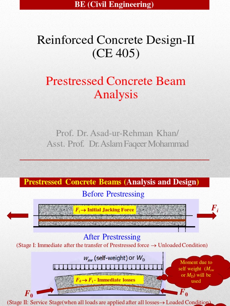 Analysis of Prestressed Concrete Beams | PDF | Reinforced Concrete ...