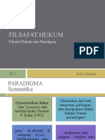 Filsafat Hukum Dan Paradigma 2015