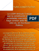 La Escritura Constitutiva