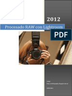 Lightroom Proceso RAW