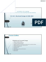 FCE 431: Structural Design IA 2020-2021: Course Outline