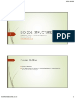 Bid 206: Structures: Course Outline