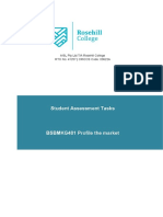 Student Assessment Tasks: AISL Pty LTD T/A Rosehill College RTO No: 41257 - CRICOS Code: 03622A