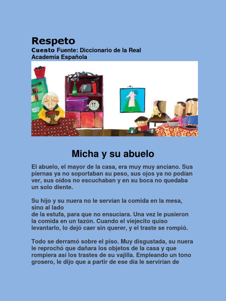 Cuento Sobre El Valor Del Respeto