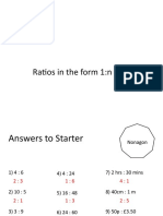 Ratios in The Form 1:n and n:1