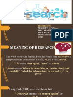 Ppt on Research